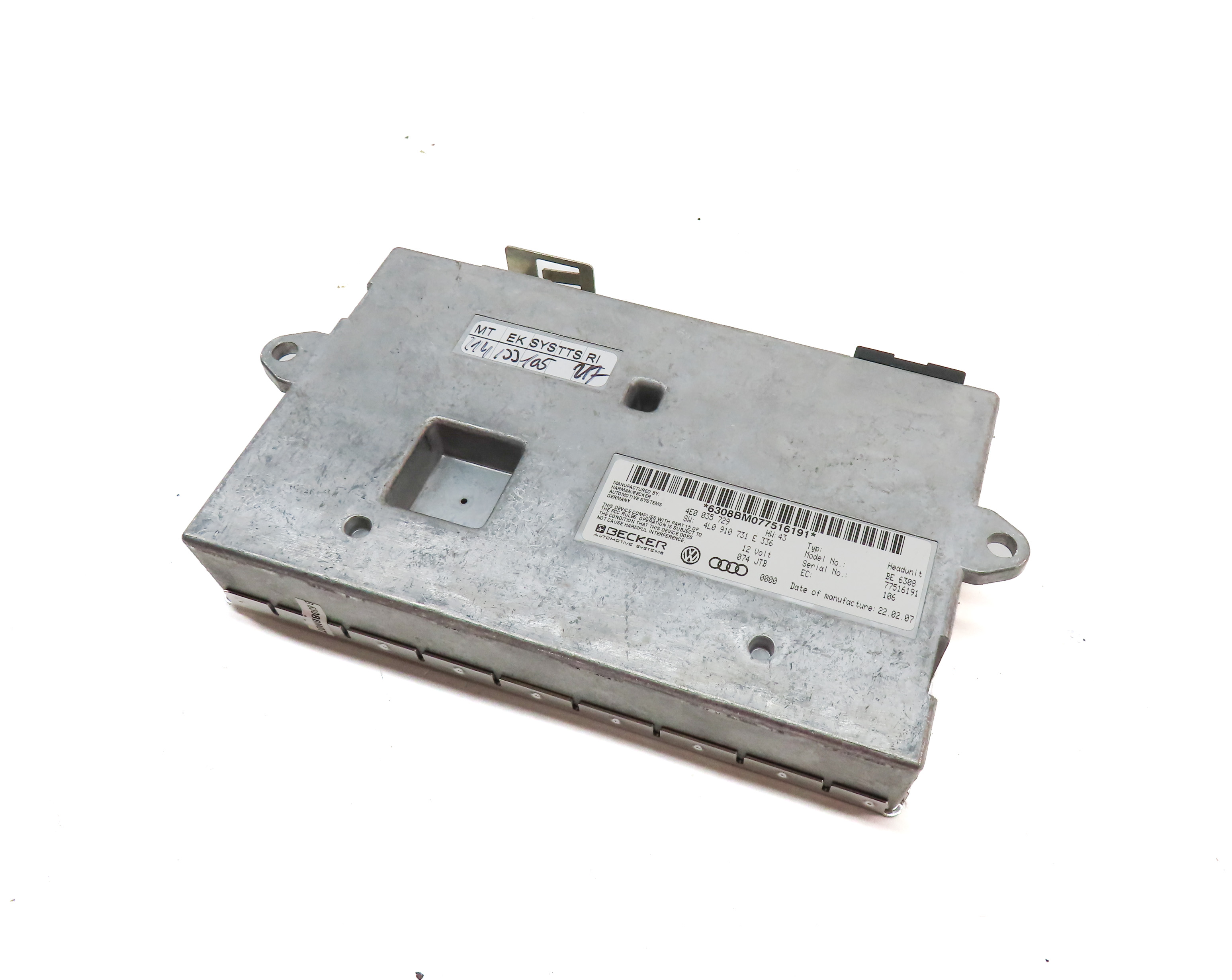 2007 AUDI Q7 (4HL) MMI MULTIMEDIA CONTROL MODULE — exact item pictured